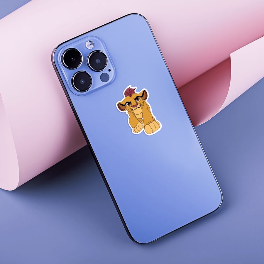 Mobile sticker (Mufasa from the series King Leon)