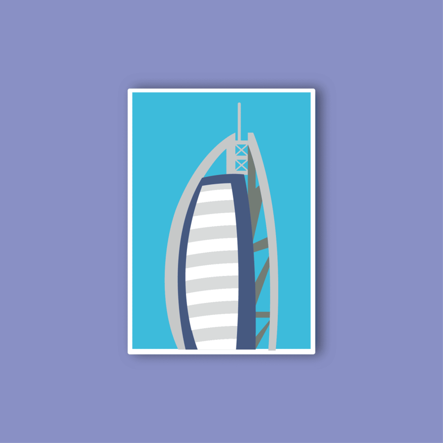 استكر جوال ( طابع برج العرب دبي)