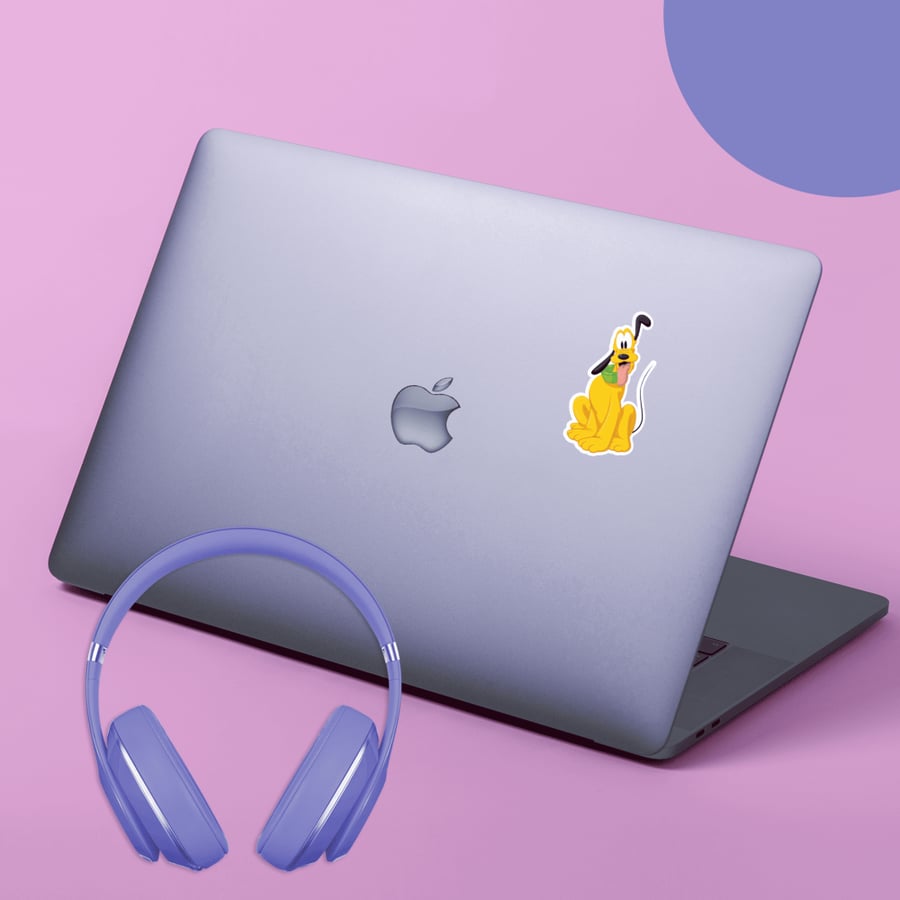 Laptop sticker (character Pluto)