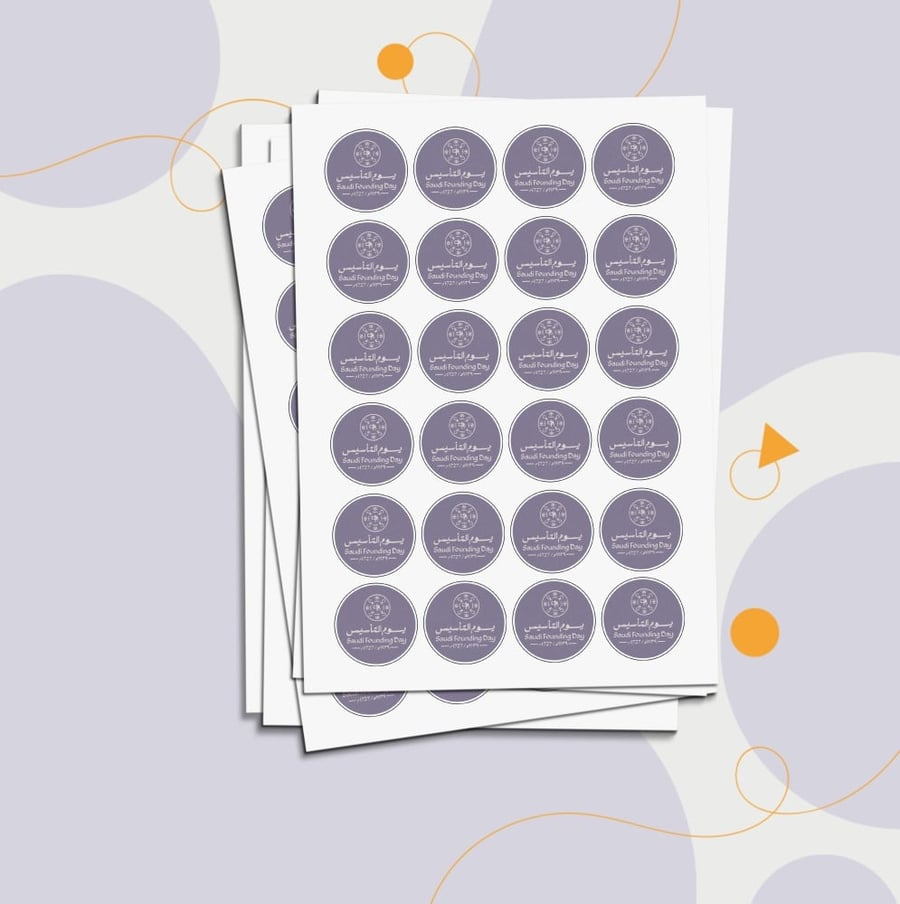 Foundation Day logo stickers 4