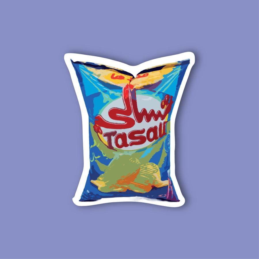 Cell phone sticker (snack bag)