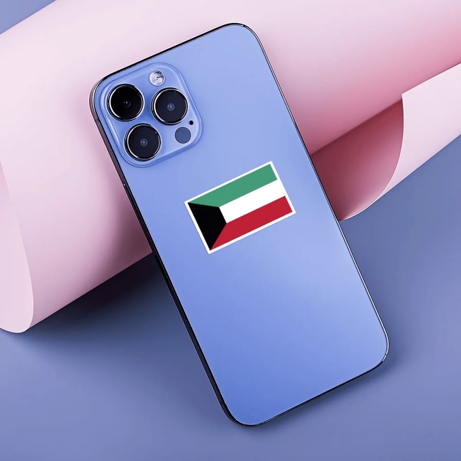 Mobile sticker Kuwait flag