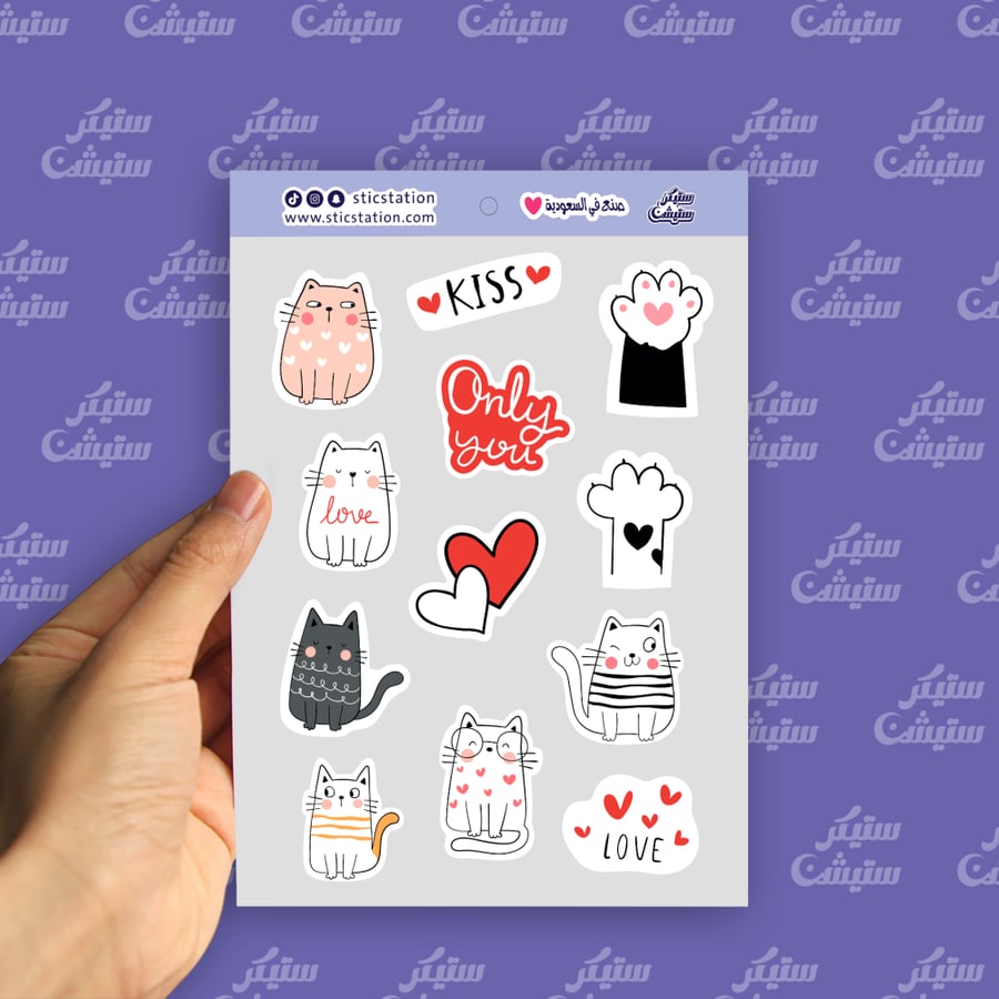 Cute cats stickers