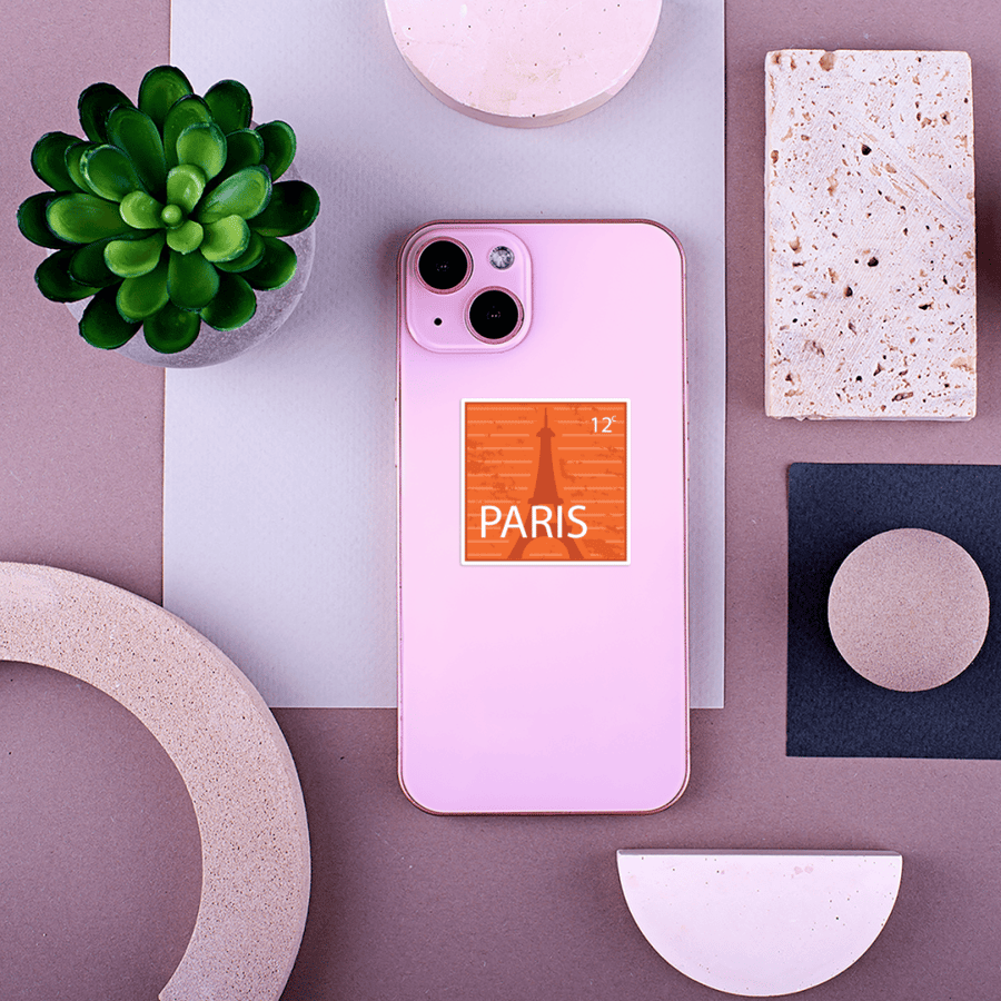 Mobile sticker (Paris stamp)