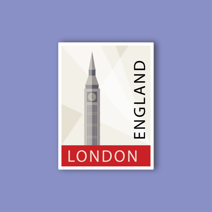 Mobile sticker (London stamp)