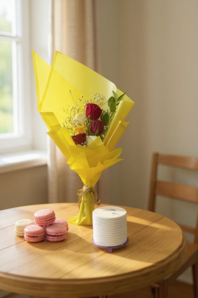 Teacher gift with cake