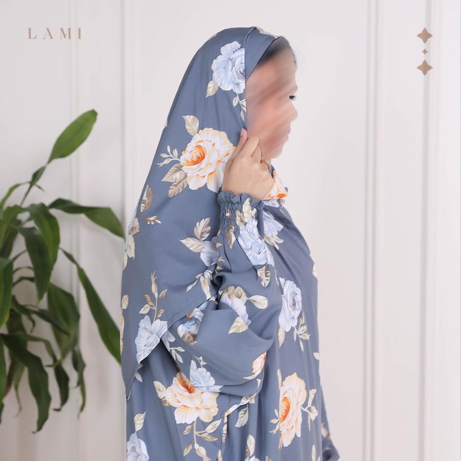 شرشف صلاة مشجر -رمادي