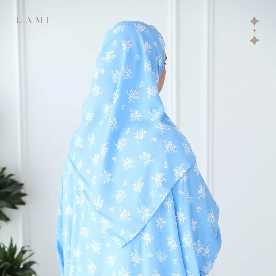 شرشف صلاة مشجر ازرق