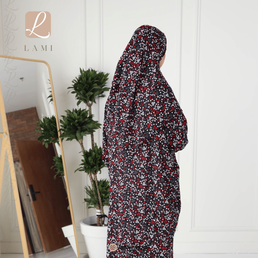 Black floral prayer sheet