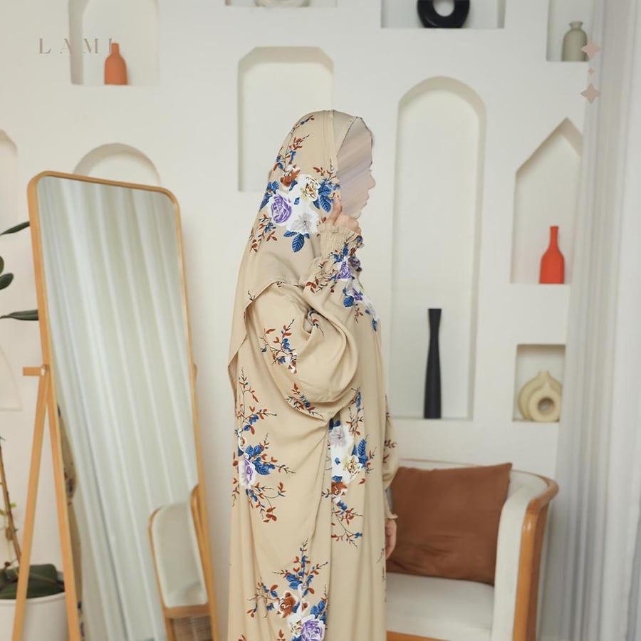 شرشف صلاة مشجر بيج فاتح