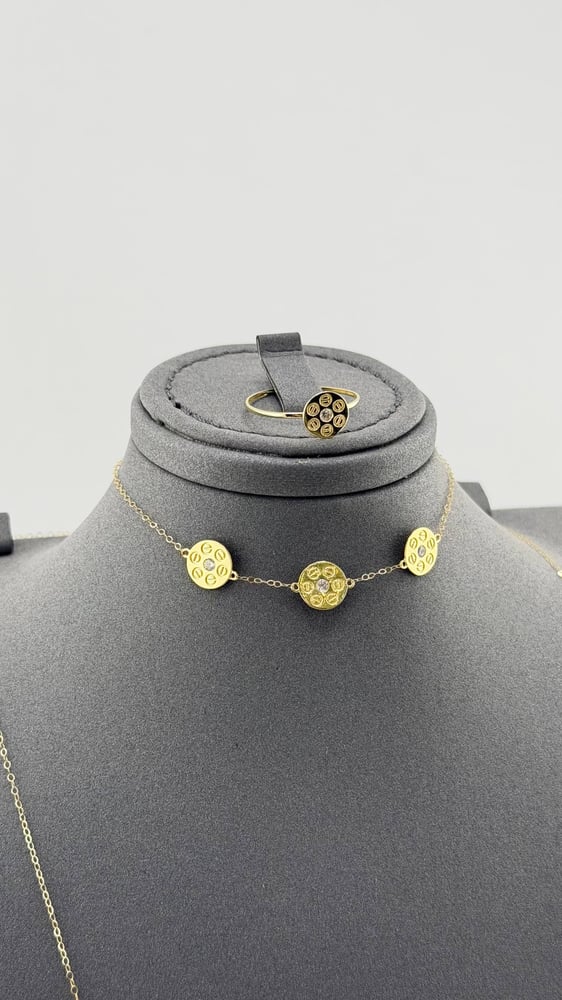 Gold set Italian design 18 karat