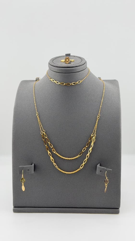 Pure gold two-piece set