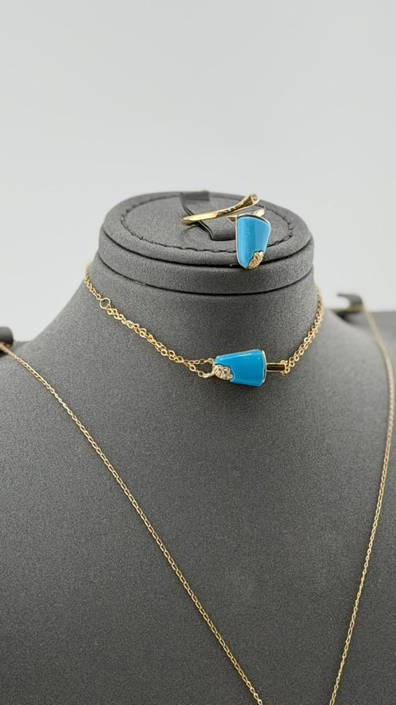 طقم الآيس  (Cyan)