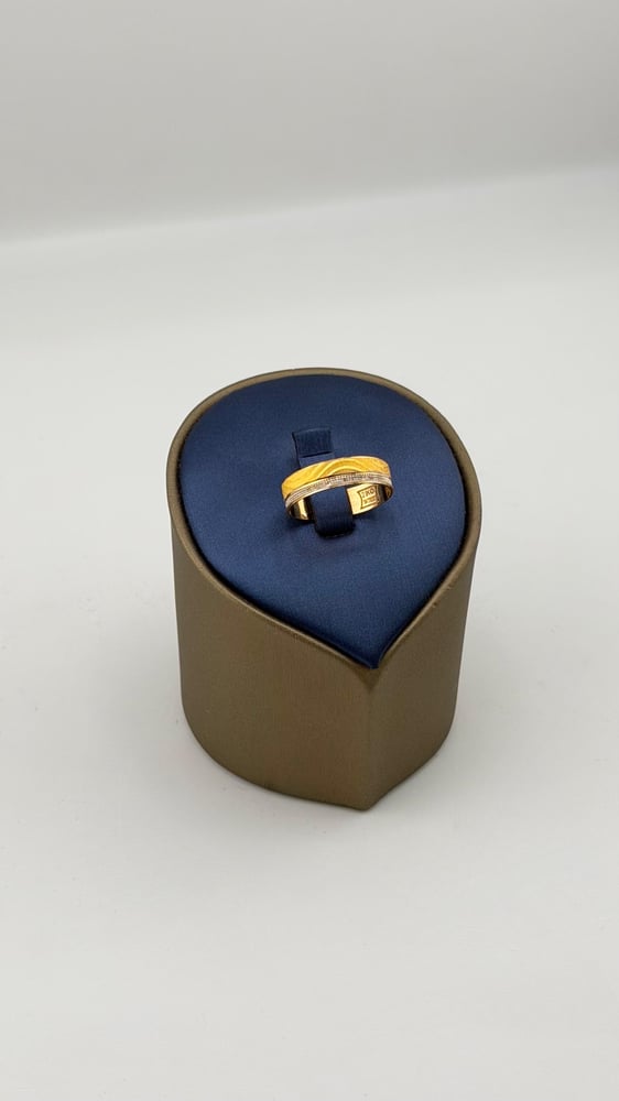 Two-tone mixed ring