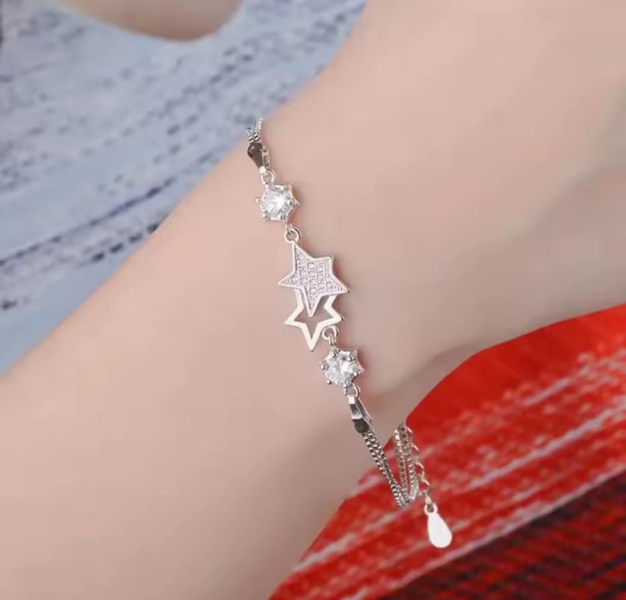 سوار فضة استارز كريستال عيار 925