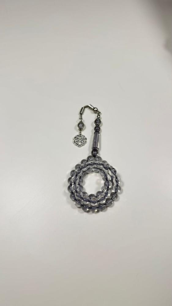 Transparent gray misbaha