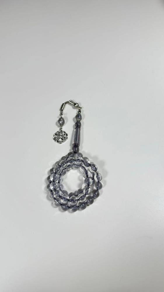 Transparent gray misbaha