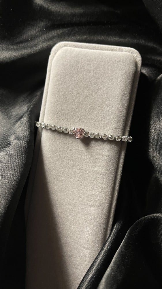 Pink Heart Bracelet