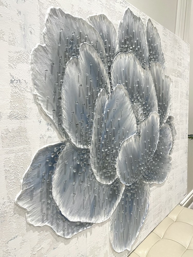 الزهرة الكرستالية (أزرق) 100*150 سم