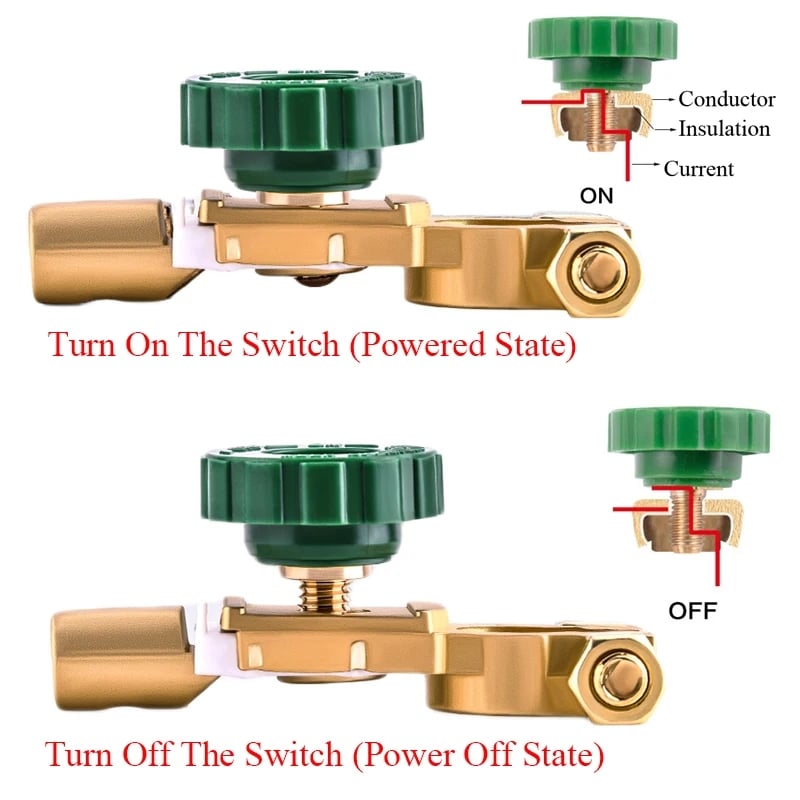 مفتاح فاصل لبطارية السيارات ذات الإصبع - Car battery disconnect switch