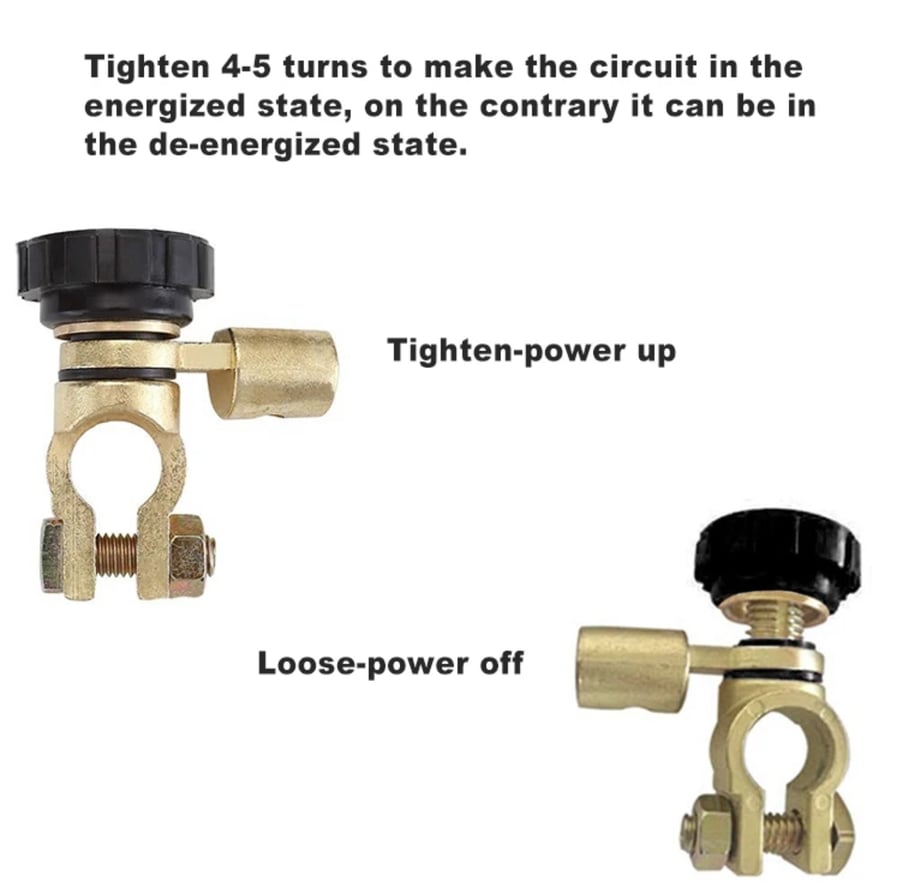 مفتاح فاصل لبطارية السيارات ذات الإصبع - Car battery disconnect switch