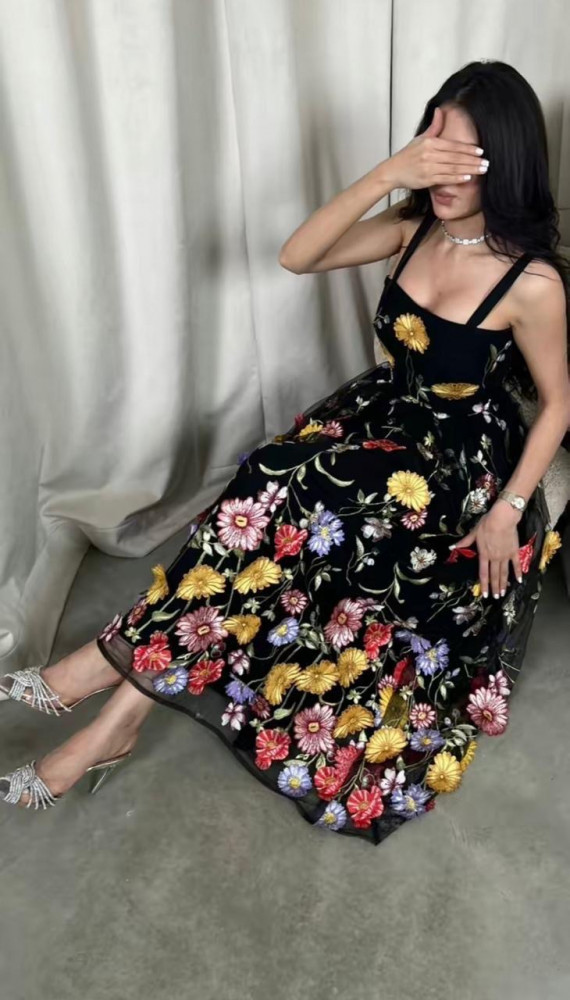 Black dress, soft fabric