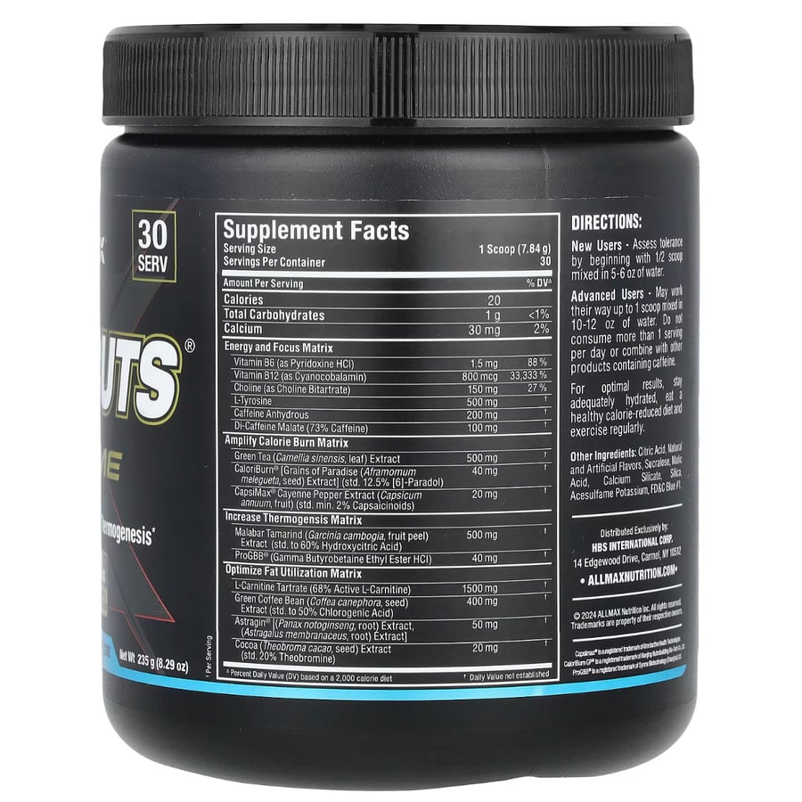 منتج الطاقة IMPACT IGNITER - نكهة التوت الازرق - شركة Allmax