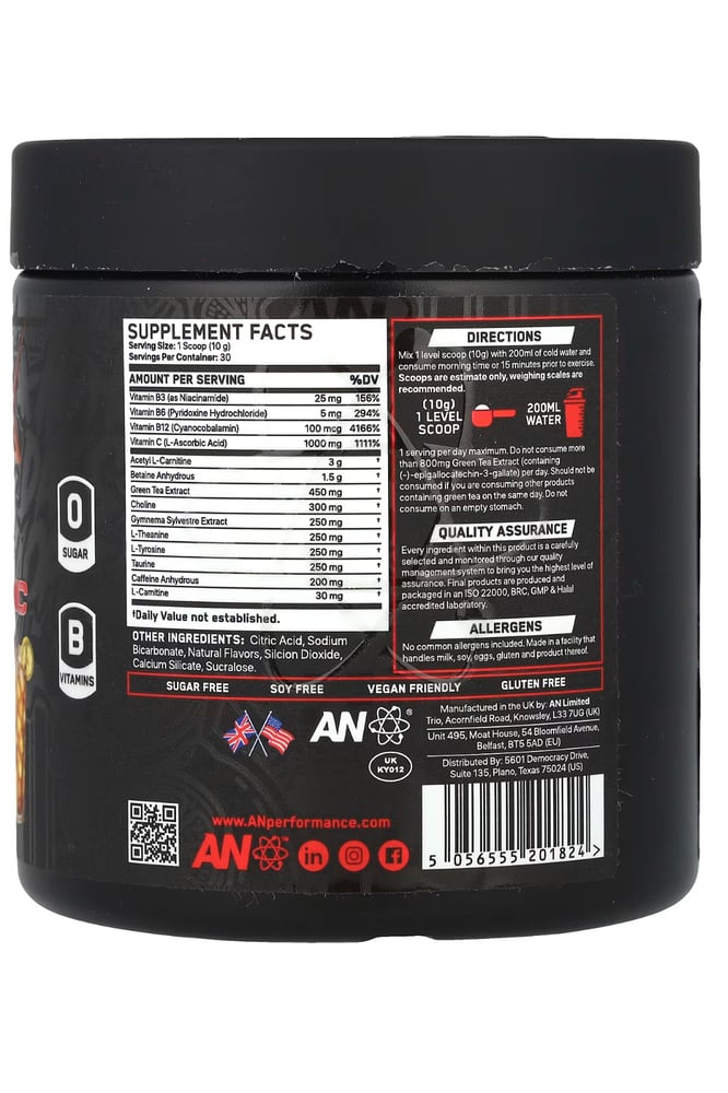 Shred-X Extreme Thermogenic Powder Lemon Iced Tea – مكمل حارق للدهون بطعم الشاي المثلج بالليمون | 30 حصة