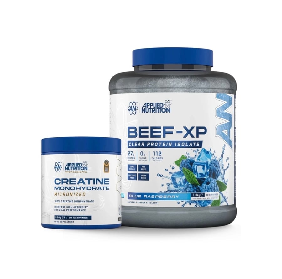 بكج بروتين البيف والكرياتين من أبلايد نيوترشن | Applied Nutrition Beef-XP + Creatine Monohydrate