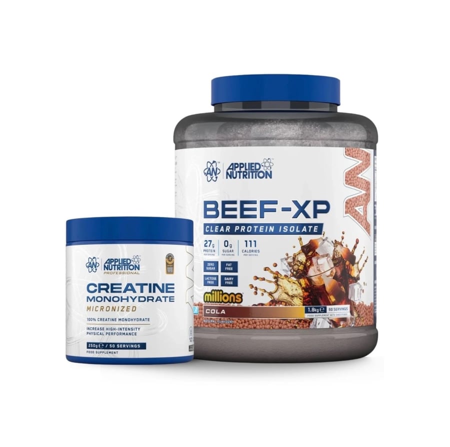بكج بروتين البيف والكرياتين من أبلايد نيوترشن | Applied Nutrition Beef-XP + Creatine Monohydrate