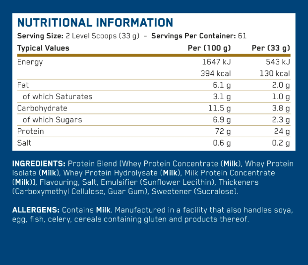 كريتيكال واي بروتين متطور بنكهة شوكولاتة البندق | Applied Nutrition Critical Whey Advanced Protein - Choco Bueno 2kg