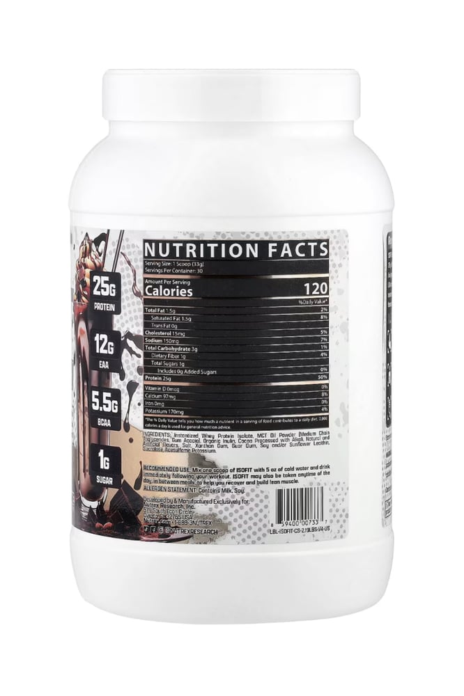 Nutrex ISOFIT Protein Chocolate Shake – نيوتريكس آيزوفيت بروتين شيك الشوكولاتة