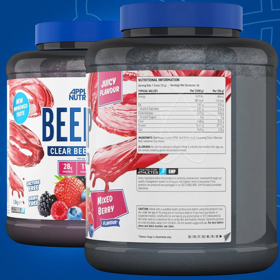 بيف اكس بي نكهة التوت المشكل من شركة Applied Nutrition