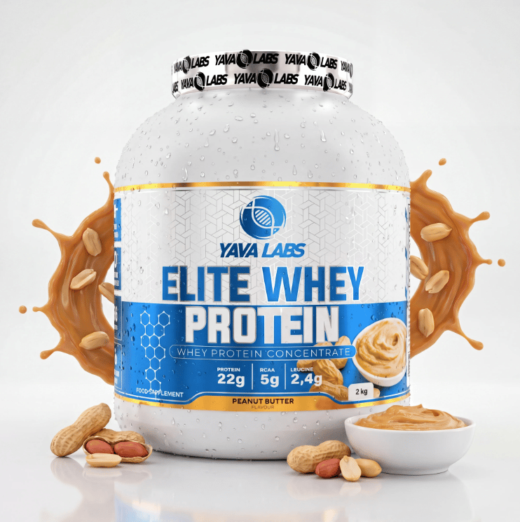 Yava Labs Elite Whey Protein 2kg – Peanut Butter | يافا لابز إيليت واي بروتين زبده الفول سوداني 2 كيلو