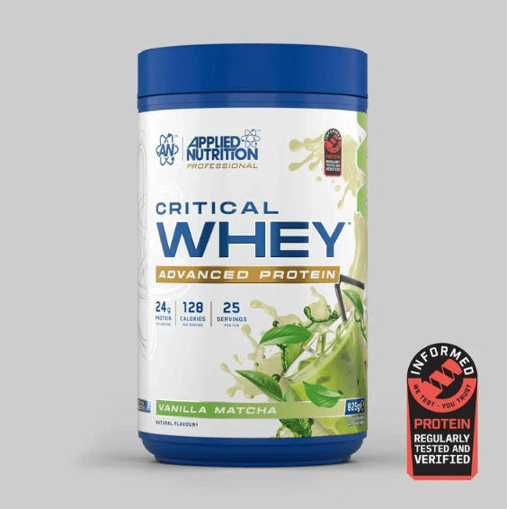 كريتيكال واي بروتين متطور بنكهة فانيلا ماتشا | Applied Nutrition Critical Whey Advanced Protein - Vanilla Matcha 825g