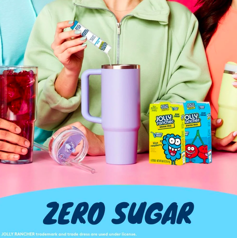 Jolly Rancher – منكهات ماء بنكهات Blue Raspberry – نكهة التوت الأزرق - 6 اظرف لكل علبة