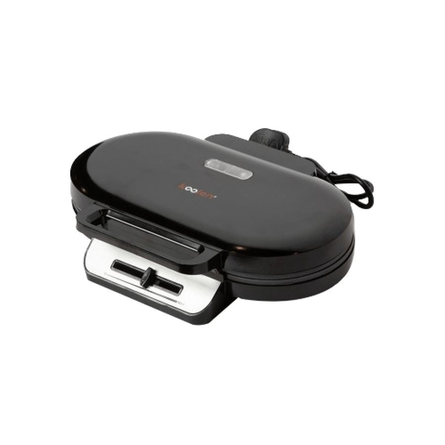Black double waffle machine Colen 1200 watts