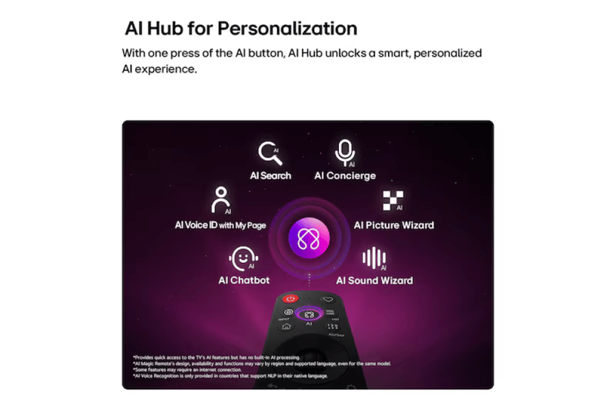 شاشة ال جي 85 بوصة 4K UHD AI