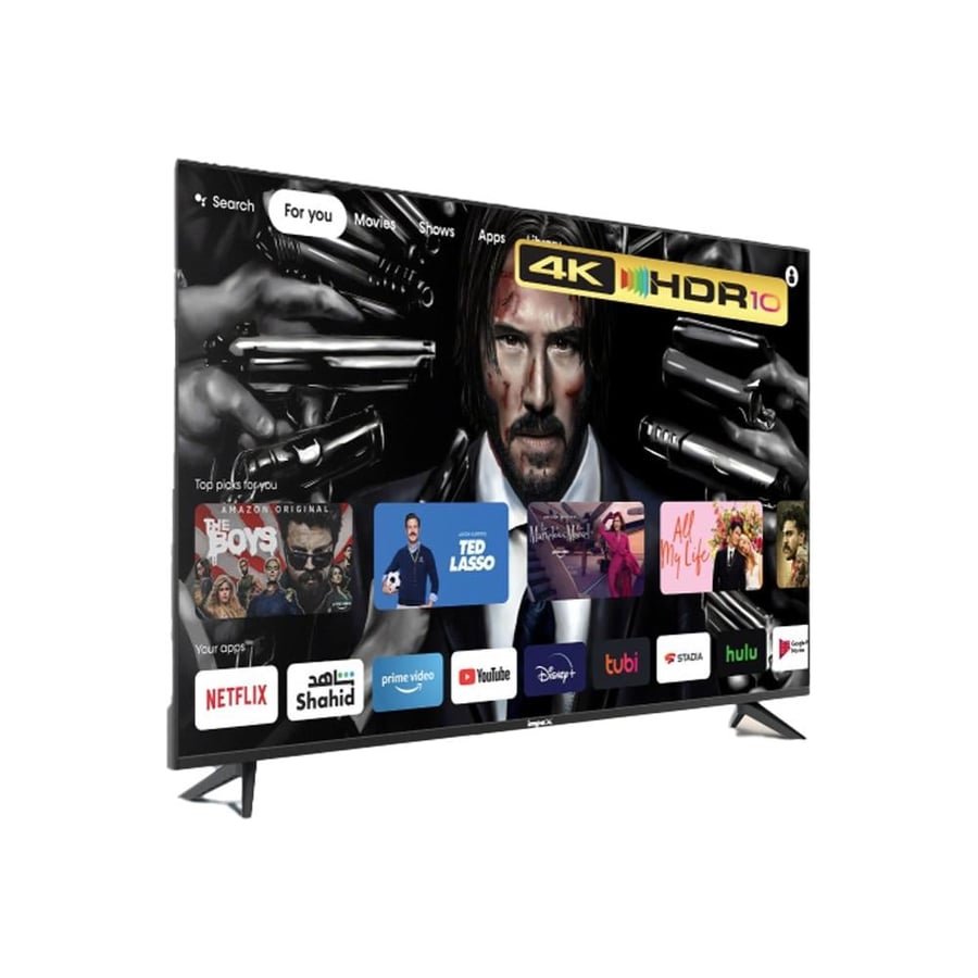 شاشة LED امباكس 55 بوصة سمارت 4K ULTRA HD GOOGLE TV