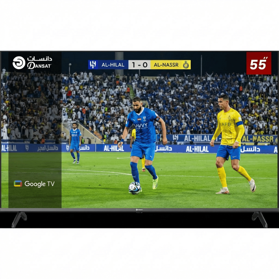 شاشة دانسات QLED 55 بوصة 60 هرتز 4K Google TV سمارت