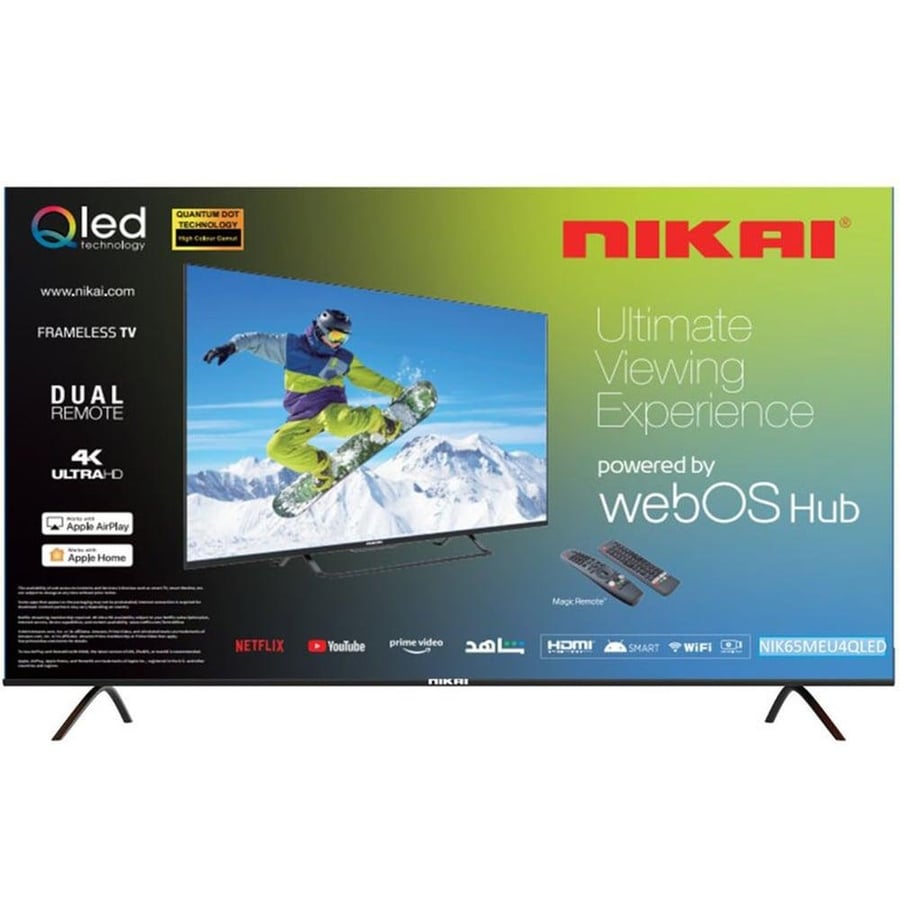 شاشة QLED نيكاي 65 بوصة 4K ULTRA HD WebOS