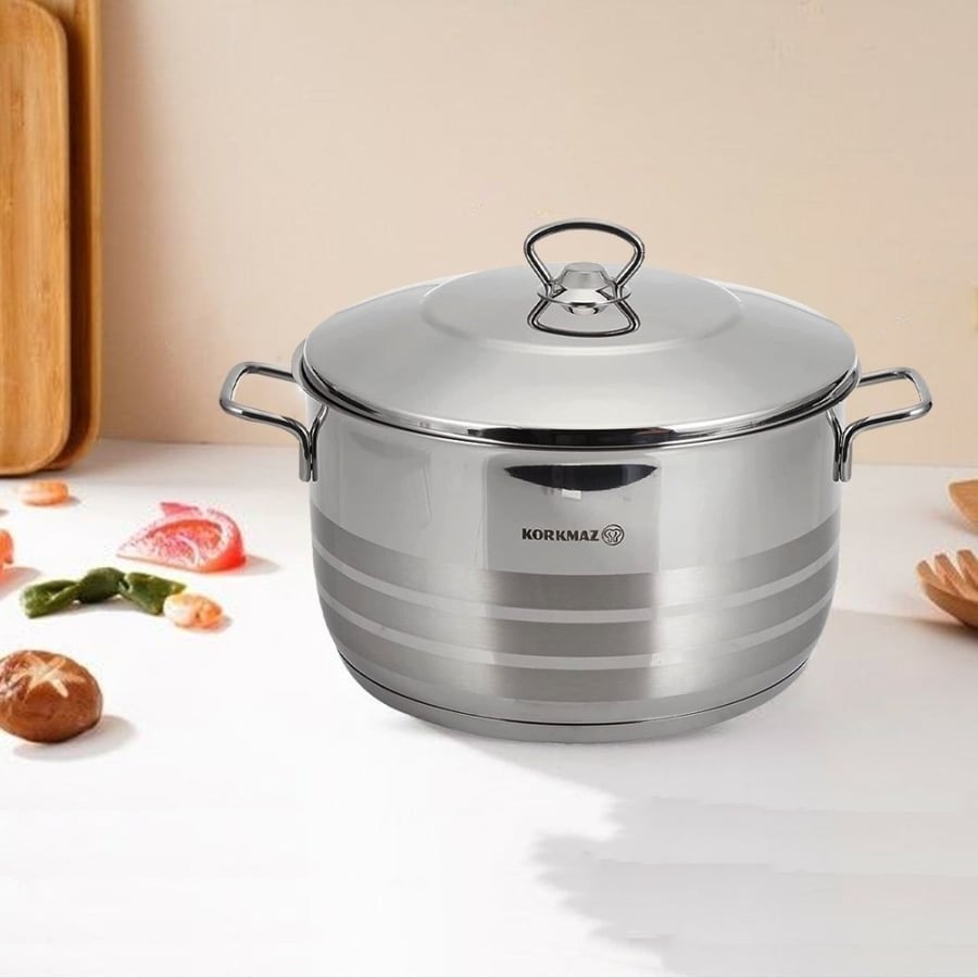 Cooking Pot Korkmaz stainless steel 10L A1942