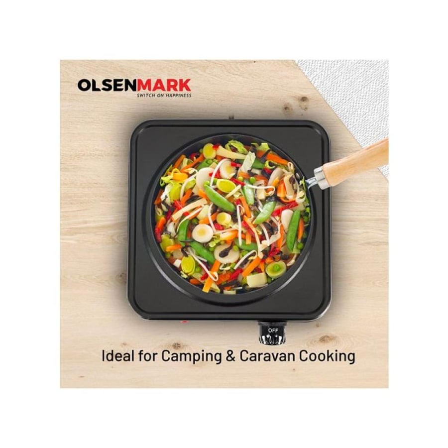 Olsenmark Electric Stove 1000W Black