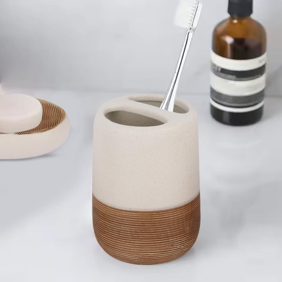 4-Piece Ceramic Soap Dispenser Set
