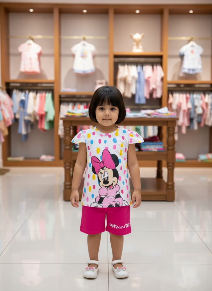Girls' cotton tracksuit