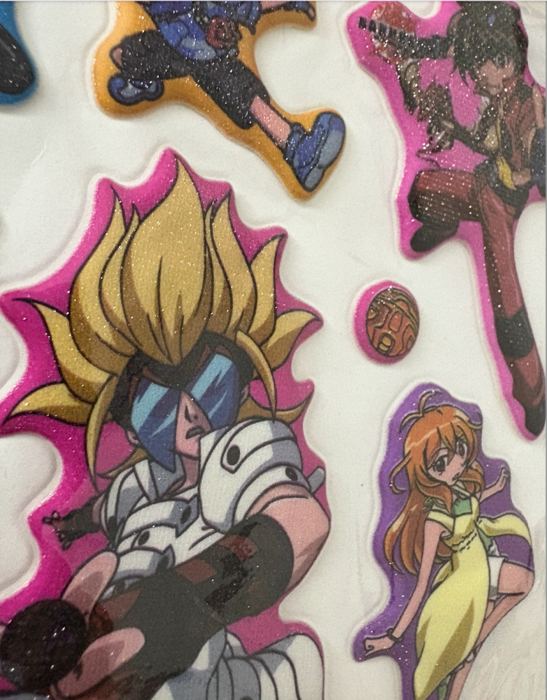 استكر باكوغان BAKUGAN بارز ولامع
