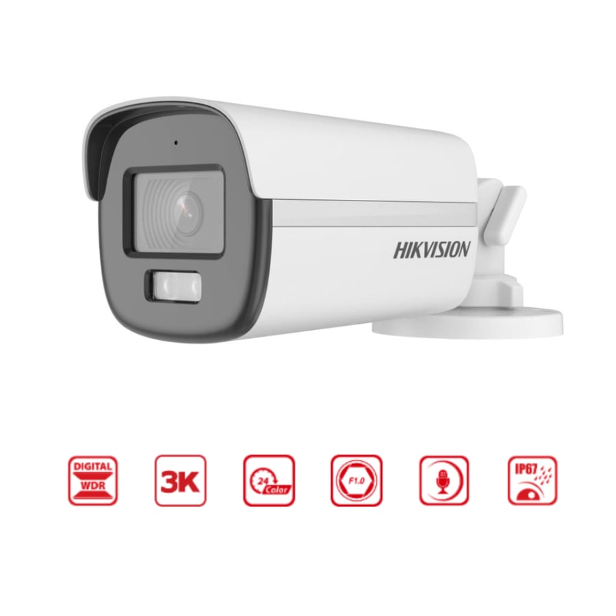 DS-2CE12KF0T-LFS(2.8mm) Hikvision 3K ColorVu Audio Fixed Bullet Turbo HD Camera