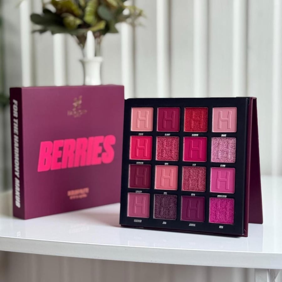 مجموعة ظلال العيون من هاموني بيوتي - 16 لون - BERRIES