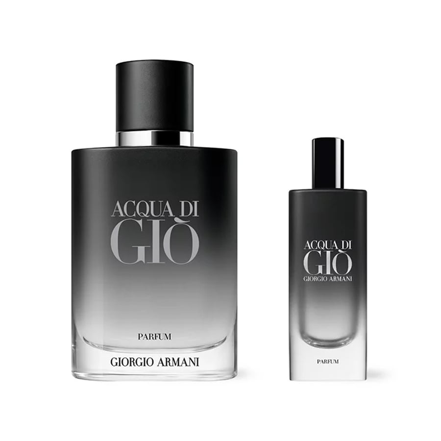 جورجيو ارماني مجموعة عطر اكوا دي جيو للرجال - بارفيوم - قطعتين