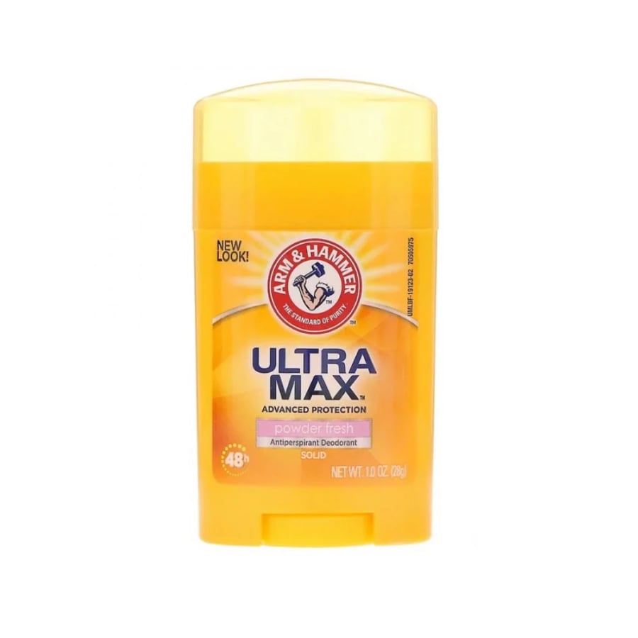 مزيل ومضاد التعرق برائحة البودرة الترا ماكس من ارم اند هامر 28 جرام (Powder Fresh)